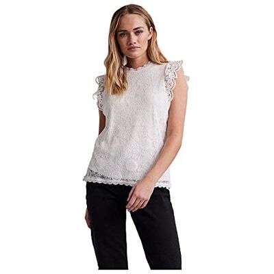 17120454 PIECES Damska koszulka Pcolline Sl Lace Top Noos Bc, Cloud Dancer, XXL 17120454 PIECES Damska koszulka Pcolline Sl Lace Top Noos Bc, Cloud Dancer, XXL