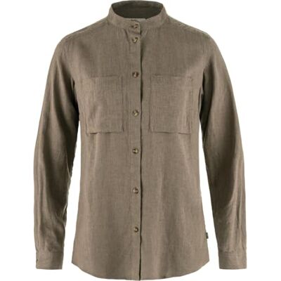 F14600160 Fjallraven 14600160-244 Övik Hemp Shirt SS W Koszula Damska Zamek Brązowy Rozmiar M, Suede Brown, M F14600160 Fjallraven 14600160-244 Övik Hemp Shirt SS W Koszula Damska Zamek Brązowy Rozmiar M, Suede Brown, M