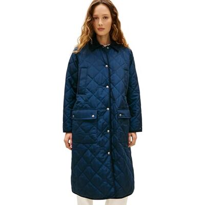 WW0WW47747C1GXL Tommy Hilfiger Damski płaszcz pikowany z flagą WW0WW47747 Parka Płaszcz, NIEBIESKI (Dark Night Navy), XL, NIEBIESKI (Dark Night Navy), XL WW0WW47747C1GXL Tommy Hilfiger Damski płaszcz pikowany z flagą WW0WW47747 Parka Płaszcz, NIEBIESKI (Dark Night Navy), XL, NIEBIESKI (Dark Night Navy), XL
