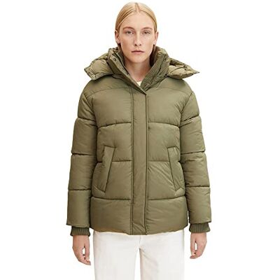 1032483 TOM TAILOR Damski Kurtka puchowa z kapturem , 10905 Tree Moss Green, S 1032483 TOM TAILOR Damski Kurtka puchowa z kapturem , 10905 Tree Moss Green, S