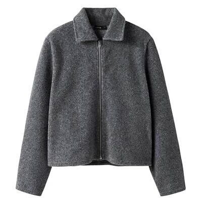 13252859-4933727 Lmtd Damska kurtka Nlfbaria Ls Short Zip Jacket, Dark Grey Melange, Numeric_134, ciemnoszary melanż, numeric_134 13252859-4933727 Lmtd Damska kurtka Nlfbaria Ls Short Zip Jacket, Dark Grey Melange, Numeric_134, ciemnoszary melanż, numeric_134