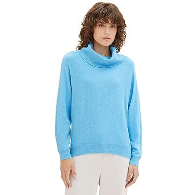 1039276 TOM TAILOR Sweter damski, 12391 – jasny niebieski melanż, XL 1039276 TOM TAILOR Sweter damski, 12391 – jasny niebieski melanż, XL