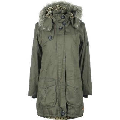 100139 13314 ICHI Damska parka z kapturem 100139 100139 13314 ICHI Damska parka z kapturem 100139