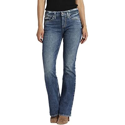 L93719SJL294 Silver Jeans Co. Damskie dżinsy Mid Rise Bootcut, Med Wash Sjl294, 30W x 31L, Med Wash Sjl294, 30W / 31L L93719SJL294 Silver Jeans Co. Damskie dżinsy Mid Rise Bootcut, Med Wash Sjl294, 30W x 31L, Med Wash Sjl294, 30W / 31L
