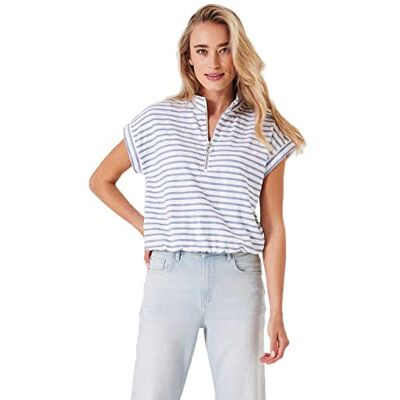 C30061 Garcia Bluza damska, niebiesko-szara, XXL, BLUE GREY, XXL C30061 Garcia Bluza damska, niebiesko-szara, XXL, BLUE GREY, XXL