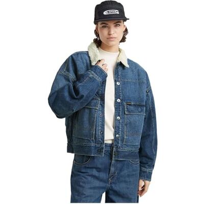 D25340 G-Star RAW Kurtka Drifter Sherpa, Niebieski (faded cliffside blue -D536-G326), XXS D25340 G-Star RAW Kurtka Drifter Sherpa, Niebieski (faded cliffside blue -D536-G326), XXS