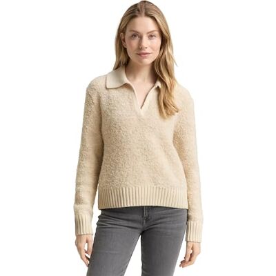 1049148 TOM TAILOR Sweter damski, 36844 Sand Stone Beige Melange, XXL 1049148 TOM TAILOR Sweter damski, 36844 Sand Stone Beige Melange, XXL