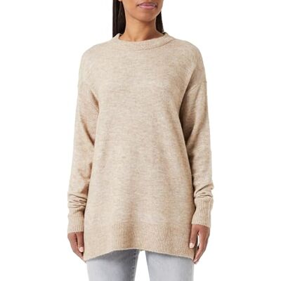 10290739 Bestseller A/S Damski VMPHILLIS LS Highneck GA Boo sweter, brzoza/szczegóły: melanż, M, Birch/Detail:melange, M 10290739 Bestseller A/S Damski VMPHILLIS LS Highneck GA Boo sweter, brzoza/szczegóły: melanż, M, Birch/Detail:melange, M