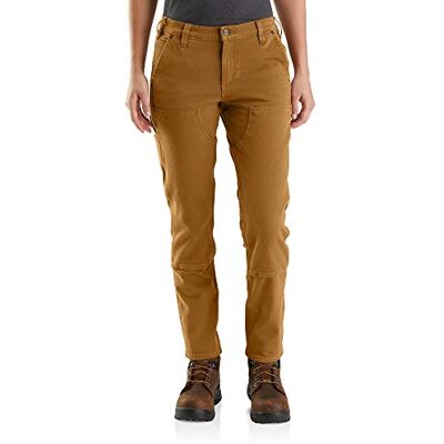 104296-BRN Carhartt Spodnie damskie ze streczu, z podwójnym przodem 104296-BRN Carhartt Spodnie damskie ze streczu, z podwójnym przodem