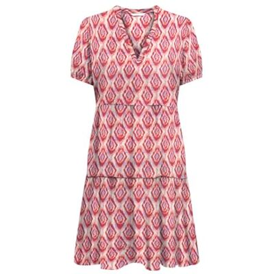 15222215 ONLY Onlnova Life Vis S/S Thea Dress AOP letnia sukienka, Rosa, S 15222215 ONLY Onlnova Life Vis S/S Thea Dress AOP letnia sukienka, Rosa, S