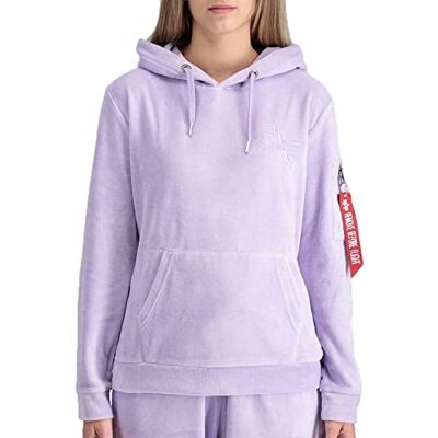 108040-664 ALPHA INDUSTRIES Damska bluza z kapturem frotte Wmn, 664-Pale Violet, M 108040-664 ALPHA INDUSTRIES Damska bluza z kapturem frotte Wmn, 664-Pale Violet, M