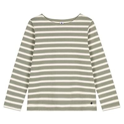 A07KA Koszulka Petit Bateau Marinieres damska T-Shirt, MARECAGE/Avalanche, XXS, Marmur/Avalanche, XXS A07KA Koszulka Petit Bateau Marinieres damska T-Shirt, MARECAGE/Avalanche, XXS, Marmur/Avalanche, XXS