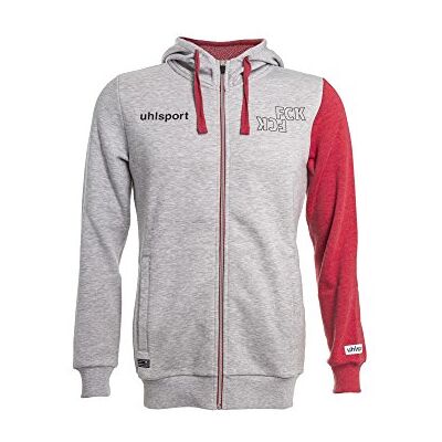 1002342010406_Hellgrau/Chilirot_XXS uhlsport Damska bluza z kapturem FCK 15/16 1002342010406_Hellgrau/Chilirot_XXS uhlsport Damska bluza z kapturem FCK 15/16