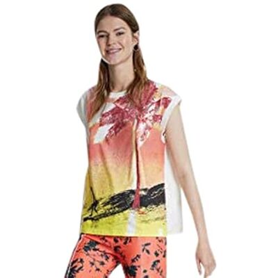 20SWTKAC1000S Desigual Koszulka damska bez rękawów, Biały, S 20SWTKAC1000S Desigual Koszulka damska bez rękawów, Biały, S