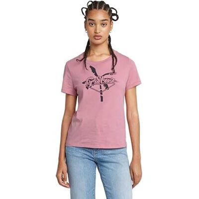 D24595 G-STAR RAW Damska koszulka Summer Gr R T Wmn, Różowy (Deep Ginger -4107-9824), XXS D24595 G-STAR RAW Damska koszulka Summer Gr R T Wmn, Różowy (Deep Ginger -4107-9824), XXS