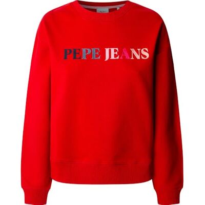 PL581485255XS Pepe Jeans Damska bluza Reagan, czerwona (czerwona), XS, Czerwony (czerwony), XS PL581485255XS Pepe Jeans Damska bluza Reagan, czerwona (czerwona), XS, Czerwony (czerwony), XS