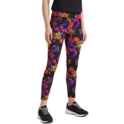 22SWKK09 Desigual Legginsy damskie Run, czarny, XS 22SWKK09 Desigual Legginsy damskie Run, czarny, XS