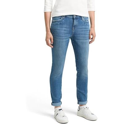 1038347 TOM TAILOR Damskie dżinsy zwężane, 10119-used Mid Stone Blue Denim, 30W / 32L 1038347 TOM TAILOR Damskie dżinsy zwężane, 10119-used Mid Stone Blue Denim, 30W / 32L