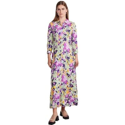 26022663 YAS Damska sukienka Yassavanna Long Shirt Dress S. Noos, Quiet Green/Aop: annina, M 26022663 YAS Damska sukienka Yassavanna Long Shirt Dress S. Noos, Quiet Green/Aop: annina, M