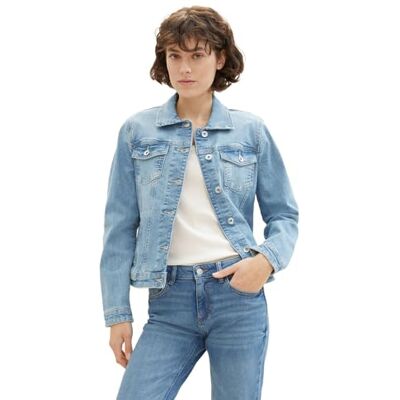 1041047 TOM TAILOR Damska kurtka dżinsowa, 10142 Light Stone Blue Denim, 3XL 1041047 TOM TAILOR Damska kurtka dżinsowa, 10142 Light Stone Blue Denim, 3XL