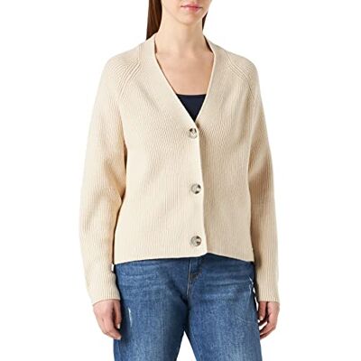 1030000 TOM TAILOR Denim Damski Basic Kardigan , 10336 Light Cashew Beige, XL 1030000 TOM TAILOR Denim Damski Basic Kardigan , 10336 Light Cashew Beige, XL