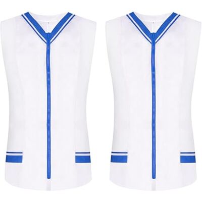 KZ-2-818 MISEMIYA Pakiet 2 Sztuk Koszula Sanitaro Damska Bez Rękawów Mundury Czyszczące Mundury Lekarze Weterynaryjne 2-818, Royal Blue 22, M KZ-2-818 MISEMIYA Pakiet 2 Sztuk Koszula Sanitaro Damska Bez Rękawów Mundury Czyszczące Mundury Lekarze Weterynaryjne 2-818, Royal Blue 22, M