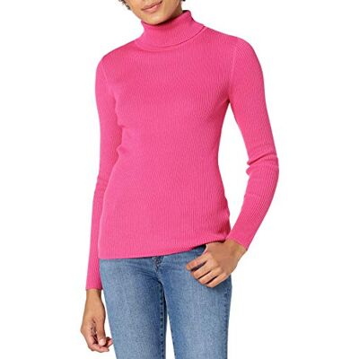 AE-W-FW20-SWT-129-Pink-X-Small Amazon Essentials Damski wąski krój, lekki sweter z golfem z długim rękawem, jasnoróżowy, XS AE-W-FW20-SWT-129-Pink-X-Small Amazon Essentials Damski wąski krój, lekki sweter z golfem z długim rękawem, jasnoróżowy, XS