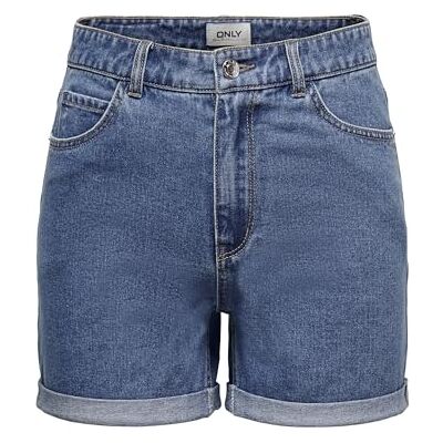 15230571 ONLY Szorty damskie ONLVega Life HW Mom, niebieski (medium blue denim), M 15230571 ONLY Szorty damskie ONLVega Life HW Mom, niebieski (medium blue denim), M