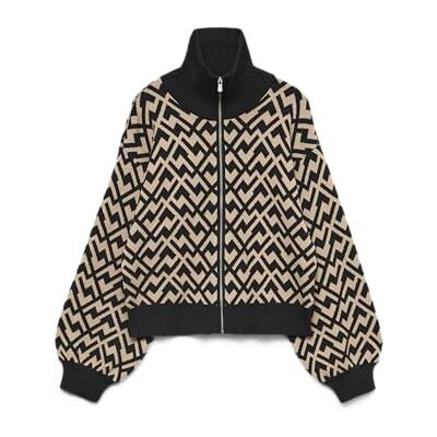 10334991-4835718 VERO MODA Vmaria Ls Highneck Zipper Bomber Jacket, czarny, L 10334991-4835718 VERO MODA Vmaria Ls Highneck Zipper Bomber Jacket, czarny, L