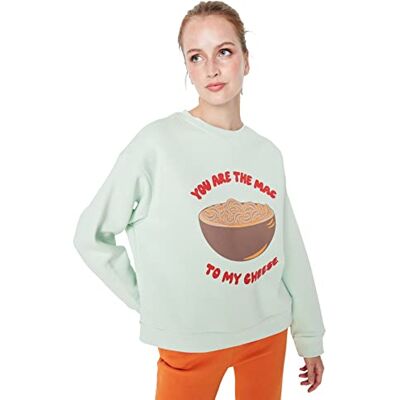 TWOAW23SW00734 Trendyol Damska bluza /miętowa, XS, Miętowy TWOAW23SW00734 Trendyol Damska bluza /miętowa, XS, Miętowy