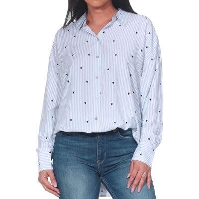 10329151-4739053 Vmnora Ls Oversize AOP Shirt WVN Ga Noos, Bright White, L 10329151-4739053 Vmnora Ls Oversize AOP Shirt WVN Ga Noos, Bright White, L