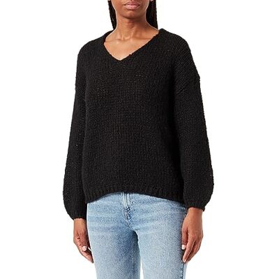 10294799 Bestseller A/S Damski sweter VMADA LS V-Neck GA NOOS, czarny, L, Schwarz, L 10294799 Bestseller A/S Damski sweter VMADA LS V-Neck GA NOOS, czarny, L, Schwarz, L