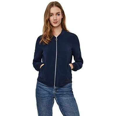 10245734 VERO MODA Vmcoco L/S Bomber Ga Noos kurtka damska, granatowy blezer, M 10245734 VERO MODA Vmcoco L/S Bomber Ga Noos kurtka damska, granatowy blezer, M