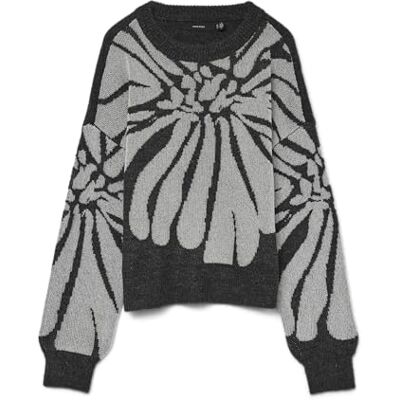 10331584-4801208 VERO MODA Vmtari Shine Ls O-Neck sweter Boo, ciemnoszary melanż, L 10331584-4801208 VERO MODA Vmtari Shine Ls O-Neck sweter Boo, ciemnoszary melanż, L