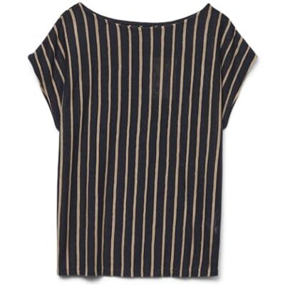 10327107-4724905 VERO MODA Vmlana Ss Boat Neck Top JRS Ga, granatowy blezer, M 10327107-4724905 VERO MODA Vmlana Ss Boat Neck Top JRS Ga, granatowy blezer, M