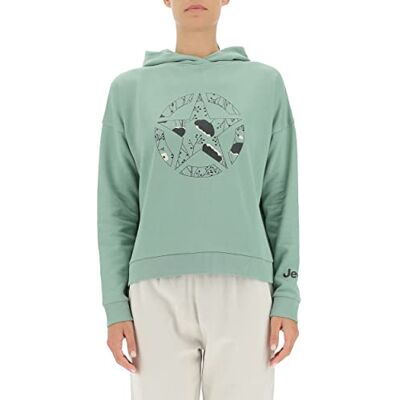 O102607-E854 Jeep J Bluza Cropped Drukowanie Star Botanical J22W Damski Jade Green XL O102607-E854 Jeep J Bluza Cropped Drukowanie Star Botanical J22W Damski Jade Green XL