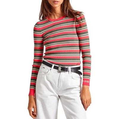 PL702103 Pepe Jeans Sweter damski Gabriella, Czerwony (Crispy Red), S PL702103 Pepe Jeans Sweter damski Gabriella, Czerwony (Crispy Red), S