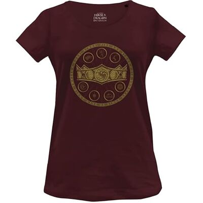 WOHOFTDTS004 House Of the Dragon T-Shirt, Burgundy, XXL Kobiety, Burgundy, XXL WOHOFTDTS004 House Of the Dragon T-Shirt, Burgundy, XXL Kobiety, Burgundy, XXL