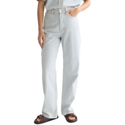 ULM01404S Scotch & Soda Damskie dżinsy Ripple Straight Indigo Stripe V904, 32 W/30 L ULM01404S Scotch & Soda Damskie dżinsy Ripple Straight Indigo Stripe V904, 32 W/30 L