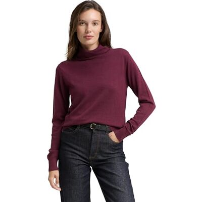 1047675 TOM TAILOR Sweter damski, 16427 – bordowy czerwony, XXS 1047675 TOM TAILOR Sweter damski, 16427 – bordowy czerwony, XXS