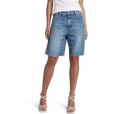 D21434-D301-D895 G-STAR RAW Women's Type 89 spodenki bermudy, niebieskie (Faded Waterfront D301-D895), 24, Niebieski (Faded Waterfront D301-d895), 24W D21434-D301-D895 G-STAR RAW Women's Type 89 spodenki bermudy, niebieskie (Faded Waterfront D301-D895), 24, Niebieski (Faded Waterfront D301-d895), 24W