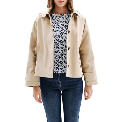 251G-GAYA2 Caroll Parka damska, Krem opalony, 38 251G-GAYA2 Caroll Parka damska, Krem opalony, 38