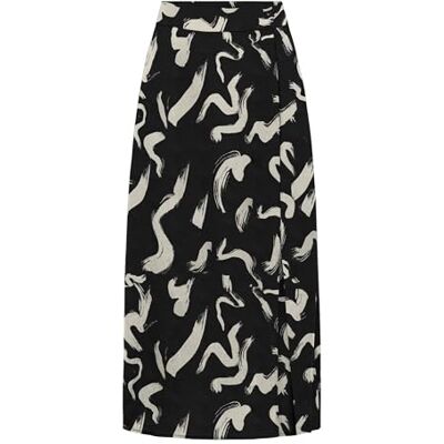 15331905 Onlnova Life Elite Piper Slit Skirt AOP, Czarny/Aop:587 Yoko, XL 15331905 Onlnova Life Elite Piper Slit Skirt AOP, Czarny/Aop:587 Yoko, XL