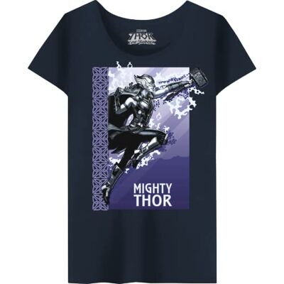 WOTLATMTS009 Marvel T-Shirt, Navy, L Kobiety, marynarka, L WOTLATMTS009 Marvel T-Shirt, Navy, L Kobiety, marynarka, L