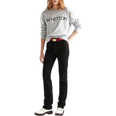 4ORHDE00G United Colors of Benetton Spodnie, Czarny Denim 800 4ORHDE00G United Colors of Benetton Spodnie, Czarny Denim 800