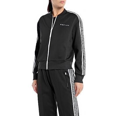 W3101 Technical Fleece Replay Bluza damska, 098 BLACK, XXS W3101 Technical Fleece Replay Bluza damska, 098 BLACK, XXS