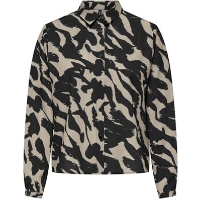 15330236 Onlnova Life Elite L/S Maya Shirt AOP, Czarny/Aop: 601 sztuczna zebra, XL 15330236 Onlnova Life Elite L/S Maya Shirt AOP, Czarny/Aop: 601 sztuczna zebra, XL