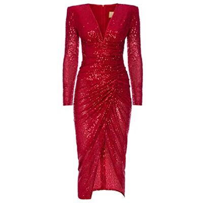 2784_36 Swing Fashion Damska sukienka Nicole Formal Night Out, czerwony, 36 2784_36 Swing Fashion Damska sukienka Nicole Formal Night Out, czerwony, 36