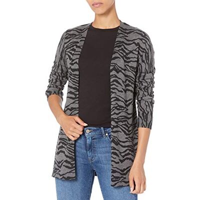 WAE35004FL18-GraCt-X-Large Amazon Essentials Dames Lekki kardigan bez zapięcia (dostępny w wersji Plus Size), Karbonowy Nadruk tygrys, XL WAE35004FL18-GraCt-X-Large Amazon Essentials Dames Lekki kardigan bez zapięcia (dostępny w wersji Plus Size), Karbonowy Nadruk tygrys, XL