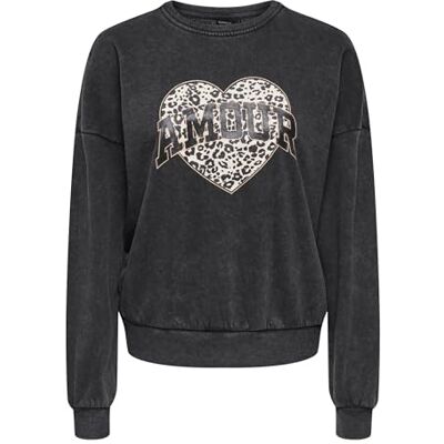 15339833-4980440 Onllauren Life L/S Animal O-Neck CC SWT, czarny, XL 15339833-4980440 Onllauren Life L/S Animal O-Neck CC SWT, czarny, XL